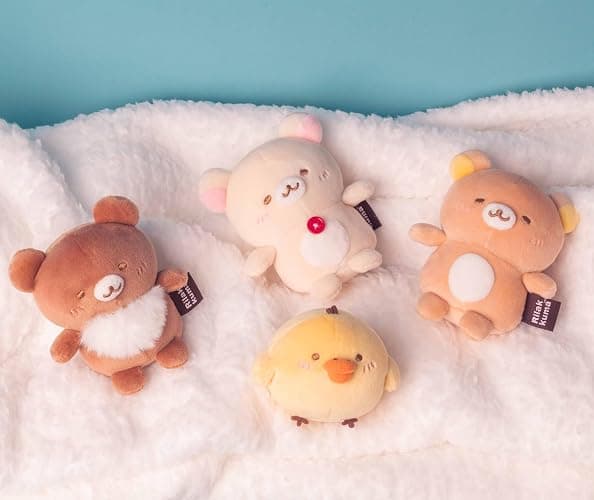 San-X Original Rilakkuma Honyagurumi Series Sitting Mochi Plush - 4" Korilakkuma thumbnail 7