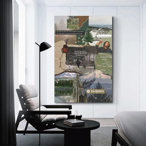 CZOURPVU Noah Kahan Poster Music Poster Album Poster Poster Art Decor Painting Aesthetic Wall Art Canvas for Bedroom Decor 16x24inch(40x60cm) Style-2 thumbnail 3