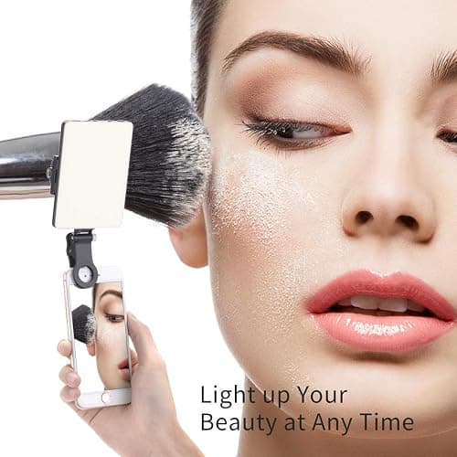 Newmowa 60 LED High Power Rechargeable Clip Fill Video Conference Light with Front & Back Clip, Adjusted 3 Light Modes for Phone, iPhone, Android, iPad, Laptop, for Makeup, TikTok, Selfie, Vlog thumbnail 8