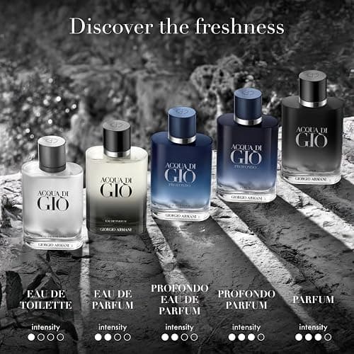 Armani beauty– Acqua di Giò Men's Cologne Trio ($124 Value) – Eau de Toilette, Profundo, & Parfum - 0.5 Fl Oz Each thumbnail 5