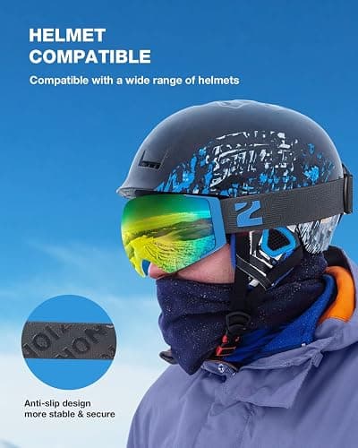 ZIONOR X4 Ski Goggles Magnetic Lens - Snowboard Goggles for Men Women Adult - Snow Goggles Anti-fog UV Protection thumbnail 4
