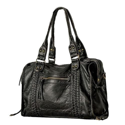 Leather Tote Bags for Women Hobo Bag Y2K Purse Ladies Handbag City Bags with Adjustable Strap Suitable Multi Pocket Side Messenger Bag for school work and travel - Image 1