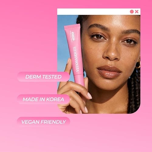 Vitamasques Lip Butter Balm Cupcake, Korean Lip Balm - Peptide Lip Treatment - Lip Balm Hydrating - Light Tinted Lip balm - Made in Korea - 0.33 fl.oz thumbnail 5