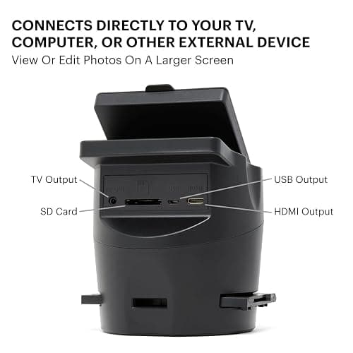 Kodak Scanza Digital Film & Slide Scanner – Converts 35mm, 126, 110, Super 8 & 8mm Film Negatives & Slides to JPEG – Includes Large Tilt-Up 3.5” LCD, Easy-Load Film Inserts, Adapters & More thumbnail 3