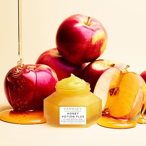 Farmacy Hydrating Face Mask - Honey Potion Plus Nourishing Skincare Facial Mask with Niacinamide, Ceramides + Pro-Vitamin B5 to Protect + Replenish Moisture Barrier (50g) thumbnail 2