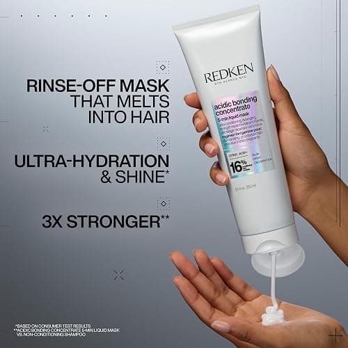 Redken Acidic Bonding Concentrate Hair Mask For Dry, Damaged Hair Repair - Hydrating 5 Minute Liquid Mask thumbnail 2
