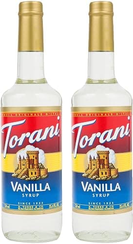 Torani Vanilla Flavour Syrup, 750ml bottle, 2 Pack, Transparent - Image 1