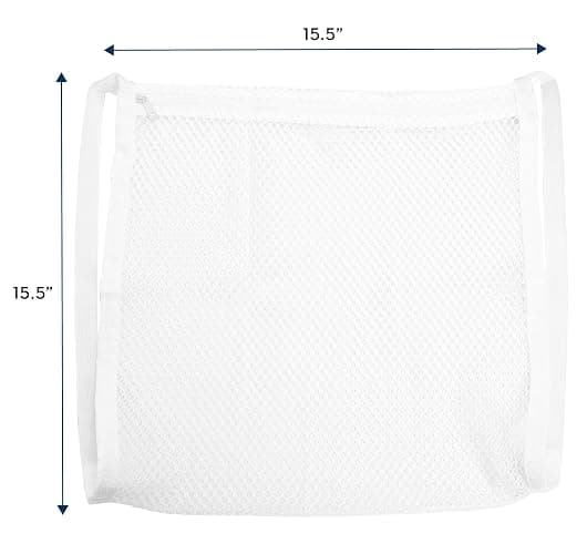 S&T INC. Sneaker Dryer Bag, Dryer Door Shoe Net with Elastic Straps, Sneaker Laundry Bag for Shoes, White, 15.5 Inch x 15.5 Inch, 1 Pack thumbnail 2