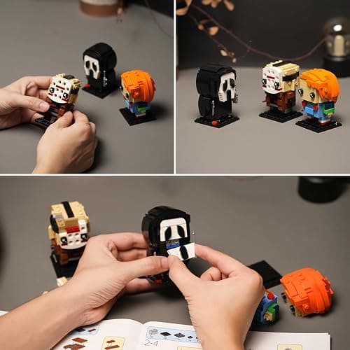Christmas Action Figure Building Set Compatible with Lego for Adults,Chucky,Jason Horror Present for Fan,Home Decor,for Kids Toys 470 pcs thumbnail 5