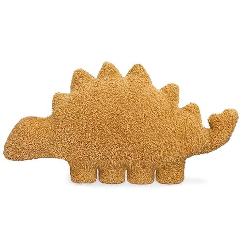 Dino Nugget Pillow Plush, Dinosaur Chicken Plush Nuggets Pillow Funny Birthday Gifts for Boys Girls, Funny Stuffed Animals Plush Toy Pillows, Dinosaur Gifts for Kids Teens Adults (Small, Kentrosaurus) - Image 1
