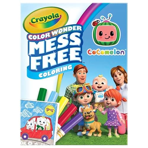 Crayola Cocomelon Color Wonder Coloring Set, Cocomelon Coloring Pages, Mess Free Coloring for Toddlers, Travel Activity, Gift for Kids - Image 1