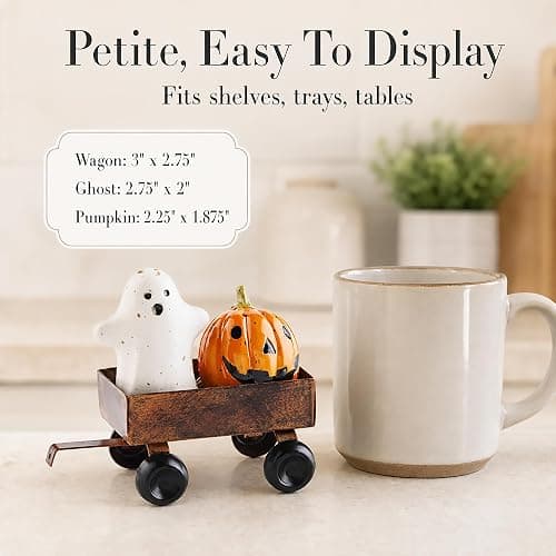 Mud Pie Stoneware Salt and Pepper Set, Halloween, 2" x 2 3/4" thumbnail 6