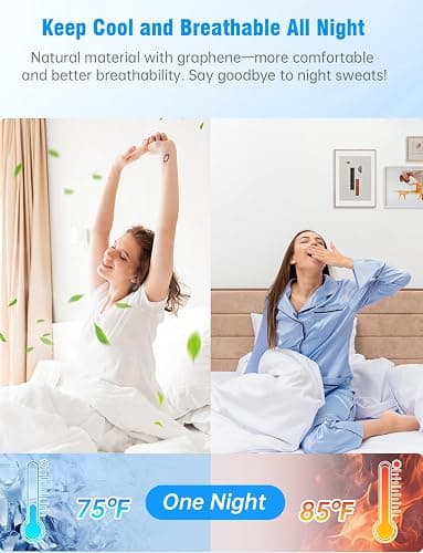Grounding Mat for Bed with Leather, Improve Sleep, Relieve Stress & Pain, Anti-Slip & Eco-Friendly PU Leather, Includes Grounding Cord & Sleep Mask for Enhanced Rest Magnetic Therapy thumbnail 8