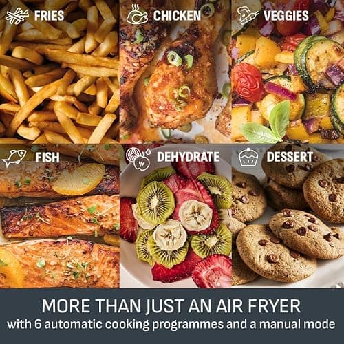 Tefal XXL 11L Dual Drawer Air Fryer, 7 Preset Programs, Oil-Free | 6.5L and 4.5L Drawers, Serves 8 to 10, Frying, Baking, Heating, Drying, 40-200C Manual Control, Dishwasher Safe thumbnail 7