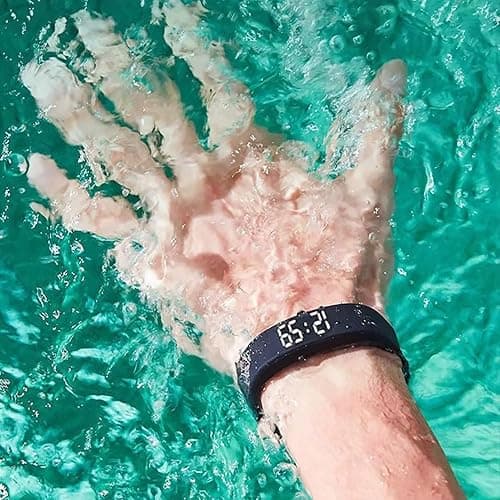 Vibrating Alarm Clock Band, Silent Vibration Wake,Vibrating Alarm Wristband,Wristband for Deep Sleepers,Ip65 Waterproof - USB Fast Charging,Wrist,Clock Vibrating,Leep Quality Detection (Black) thumbnail 3