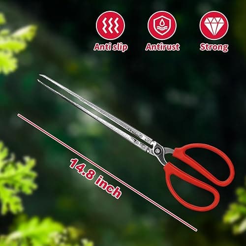 Heavy Duty Snake Feeding Tongs,15" Extra Long Stainless Steel Reptile Feeding Tongs Tweezers for Ball Python,Fish Aquariums, Reptiles Snakes, Tank Accessories Terrarium Supplies thumbnail 3