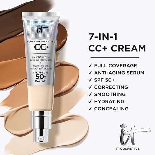 iT COSMETICS, CC+ Cream e Fondotinta Anti-età, Alta Coprenza, Waterproof, Finish Naturale, Formula con Peptidi, Collagene e Vitamine, Your Skin But Better thumbnail 10