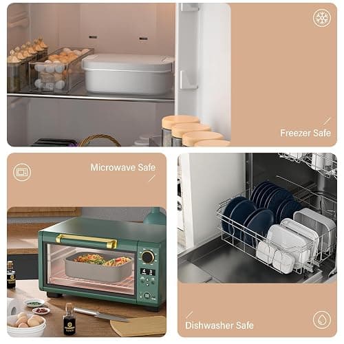 LEIKEEGO Lunchbox Erwachsene 1900ml Brotdose Auslaufsicher Bento Box Erwachsene für Büro, Schule (Grau) thumbnail 7