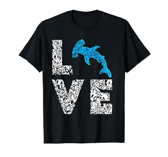 Sphyrna Hammerhead Shark Love Ocean Sea Life Fish T-Shirt - Image 1