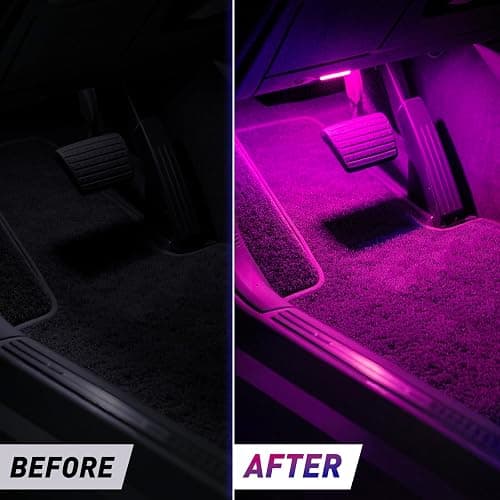 Wireless Car Led Interior Lights 4PCS, 7 Colors Under Dash Lights Touch, Wireless Led Lights for Car, Rechargeable Led Anti-Collision Strobe Lights for Motorcycle, Drones, E-Bikes, Home, Truck thumbnail 3