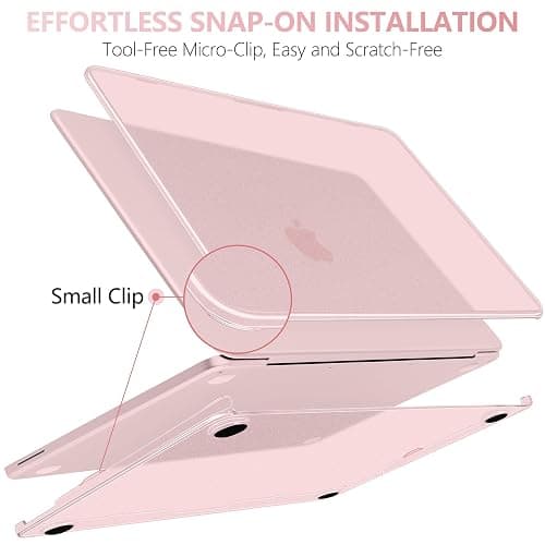 DONGKE Matte Frosted Compatible with MacBook Neo 13 Inch 2026 (Model A3404 | A18 Pro Chip) | Anti-Crack & Scratch & Fingerprint | 100% Match Official Color Blush thumbnail 6