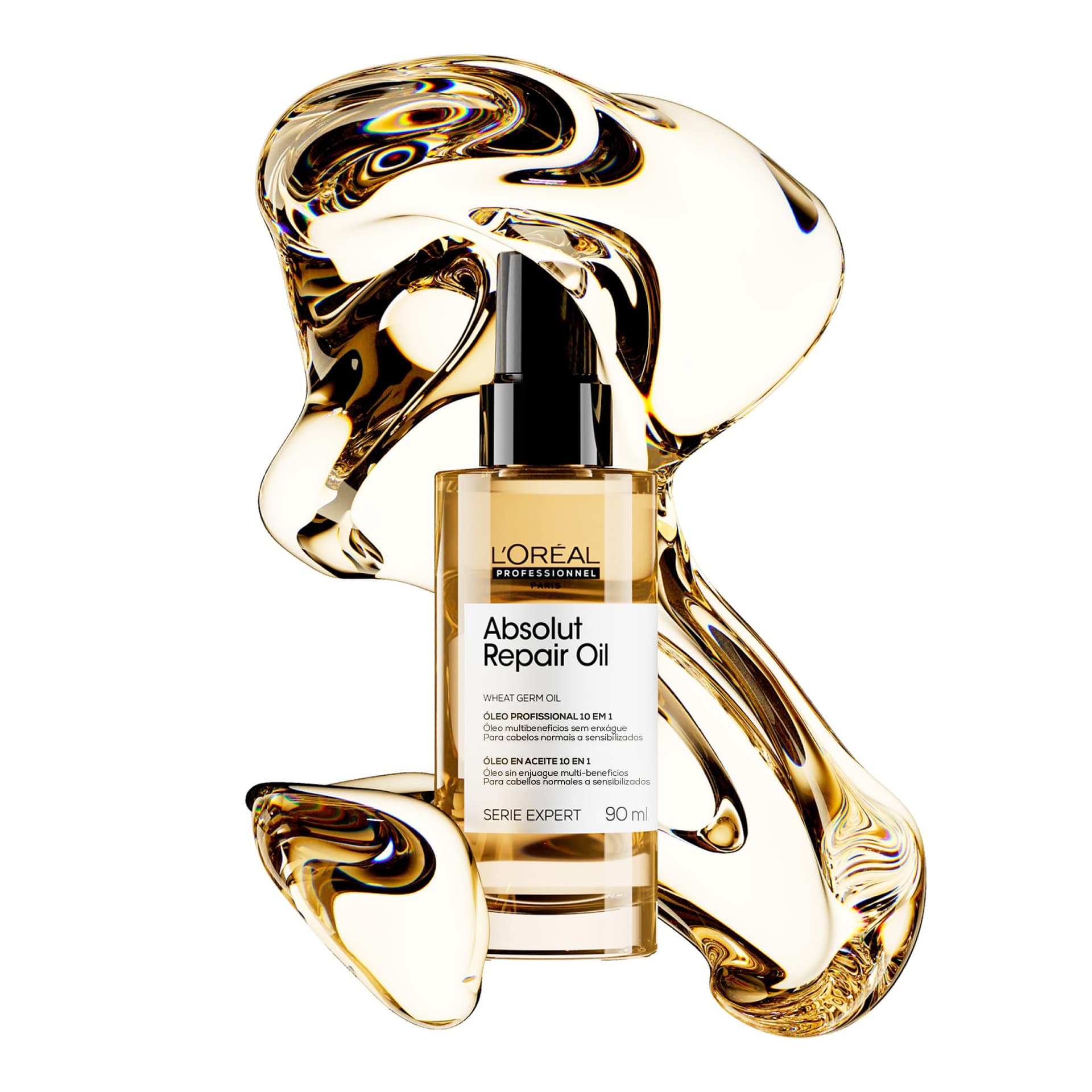L'Oréal Professionnel Óleo 10 em 1 Absolut Repair | Multi-benefícios para cabelos secos e danificados | Repara e Promove Brilho | Com Gold Quinoa e Proteínas thumbnail 12