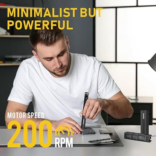 Mini Electric Screwdriver Set,Cordless screwdriver rechargeable,power screwdriver,destornillador eléctrico,Magnetic Bits,5 Torque,LED Display, Electric Screwdriver for Phone PS5 Laptop Watch thumbnail 4