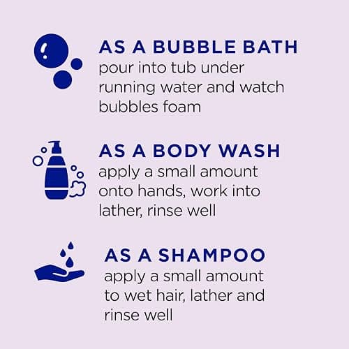 Dr Teal's Kids 3-in-1 Sleep Bubble Bath, Body Wash & Shampoo with Melatonin & Essential Oil, Lavender Scent, 20 fl oz (Pack of 3) thumbnail 4
