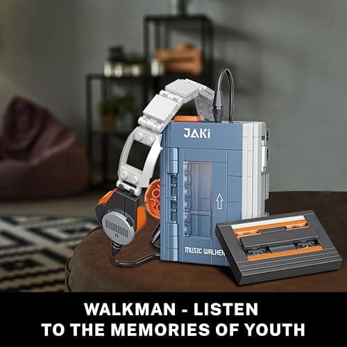 JMBricklayer Typewriter Walkman Television Building Toys 20131, Collectible Vintage Display Model Office Room Decor, Creative Hobbies Activity, Unique Gift Ideas for Adults Teens Kids(660 Pieces) thumbnail 5