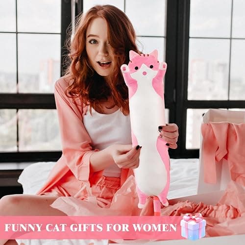 Cat Heating Pad for Period Cramps Menstrual Pain Relief, Portable Electric Heat Pads USB Powered, Cute Cats Plush Stuffed Animals Funny Gifts for Women Teen Girls Cat Lovers Birthday Easter Christmas thumbnail 7