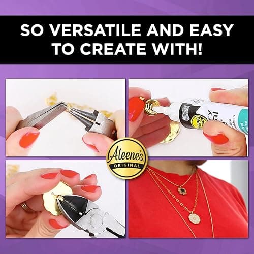 Aleene's 21709 Jewelry & Metal Glue, 0.7 oz - Instant Adhesive, Permanent Bond, Waterproof, Dries Clear, Ideal for Repairs thumbnail 4