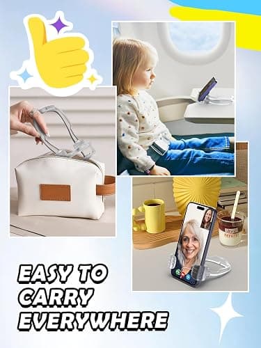 Easter Basket Stuffers Essentials for Teens Girls Boys Kids Adults Cell Phone Stand: UPGRADE Adjustable Thumbs Up Lazy Phone Holder for Desk Cool Gadgets Fun Easter Gifts for Adults Men Women Teenage thumbnail 6