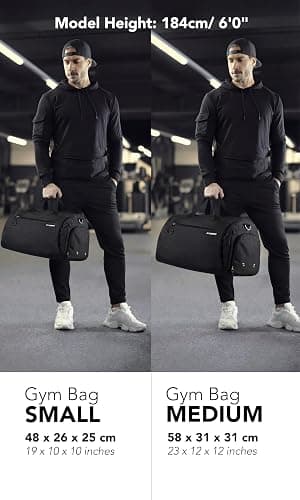 Fitgriff® Gym Bag for Men & Women with Shoe & Wet Compartment - Duffle Bag for Travel, Sports, Fitness & Workout thumbnail 3