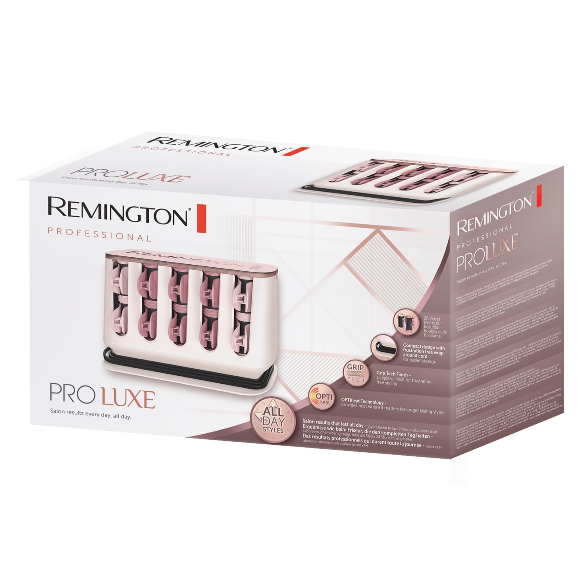 Remington curlers large - electrically heated [20 pieces in 2 sizes/colours: 8x25mm, 12x32mm]PROluxe (OPTIheat & Ion technology, flocked with wax core for long-lasting heat)H9100 thumbnail 8