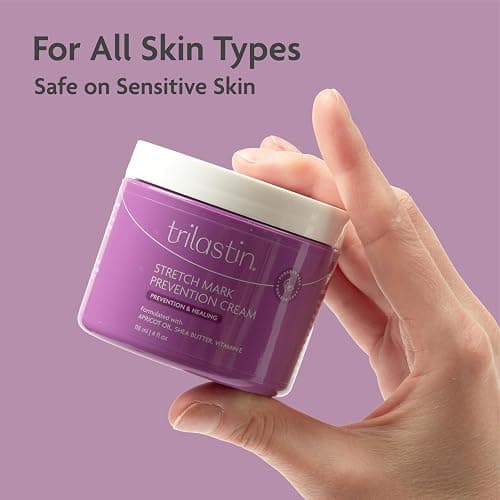 TriLASTIN Stretch Mark Cream for Pregnancy - Pregnancy Stretch Mark Prevention & Pregnant Belly Cream & Belly Oil for Pregnant Women - Paraben Free 4 Fl Oz, Citrus Scent thumbnail 9