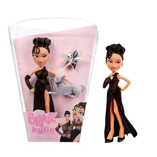 Bratz x Kylie Jenner - Bambola Night Fashion - Bambola da collezione con abito da sera, cagnolino e poster - Per bambini e collezionisti - Età 6+ - Image 1