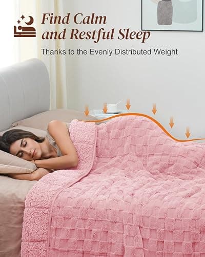 Pink Weighted blanket thumbnail 2