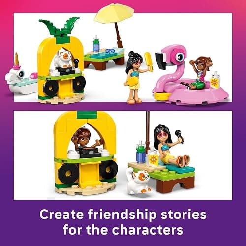 LEGO Friends Unicorn & Flamingo Pool Party Pretend Play Building Toy - Creative Storytelling Playset for Kids for Boys & Girls, Ages 5+ - Birthday Gift Idea for Kids - 42658 thumbnail 4