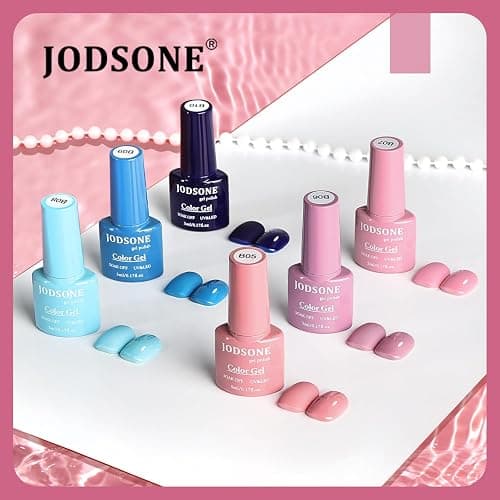 JODSONE 36 PCS Gel Nail Polish Set-32 Colors Gel Nail Polish Set Same Color Same Bottle No Wipe Base Top Matte Glitter Coat Professional Choice Salon Gifts thumbnail 2
