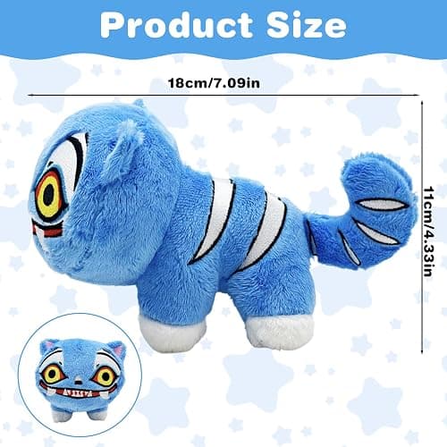 Nhemeylp Kpop Demon Tiger Toy, Demon Hunters Plush Tiger Toys for Girls Boys, Plushie Collectible Stuffed Animal Doll Halloween Plush Toys for Kids (18 * 11cm) thumbnail 2