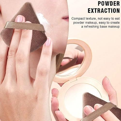40 Stück Pinselset Makeup Professionelles Make up Pinsel set für Frauen | Foundation-Mischungen | Premium Beauty-Werkzeuge, Schwamm für Foundation, Make-up-Applikatoren (40 Stück - Kaffee) thumbnail 3