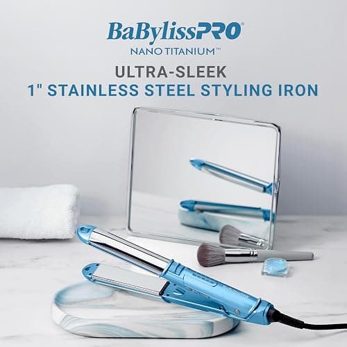 BaBylissPRO 1" Ultra-Sleek Stainless Steel Styling Iron, Hair Straightener, Waver and Curling Tool in one thumbnail 2