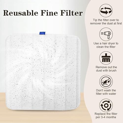 Aedcbaide Nail Dust Collector Nail Salon, Adjustable Suction Power Dust Extractor Nails with LED Light for Acrylic Nail Removal, 1 Reusable Filter & 1 Brush & 2 Nail Files (White) thumbnail 4