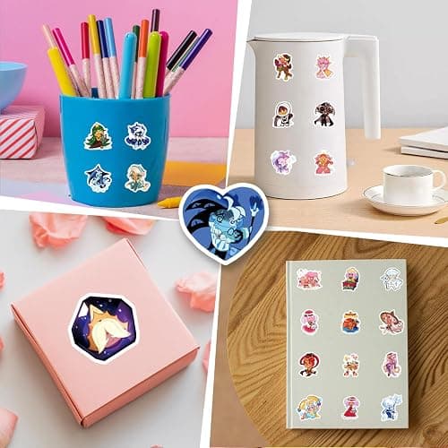 205pcs Cookie Run Kingdom Aesthetics Cartoon Waterproof Vinyl Stickersfor Water Bottles Laptop Suitcase for Birthday Party Supplies Halloween Decoration Favors thumbnail 6