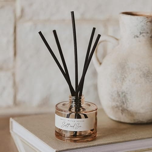 Sweet Water Decor Salt and Sea Reed Diffuser – Room Decor Aesthetic with Long-Lasting Premium Fragrance of Sea Salt, Citrus, Musk, and Amber for 4 Months – Ideal for Home Decor thumbnail 4