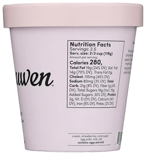 Van Leeuwen Premium Strawberry French Ice Cream, 14 oz (Frozen) thumbnail 3