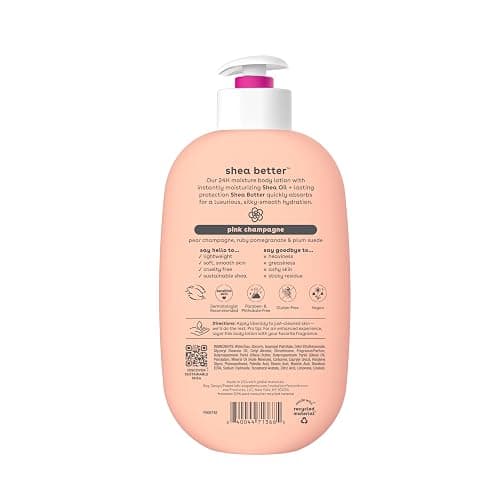 eos Shea Better Body Lotion Pink Champagne, 24-Hour Moisture Skin Care, Lightweight & Non-Greasy, Natural Shea, Vegan, 16 fl oz thumbnail 7