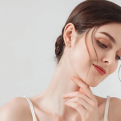 Cuoka 925 Sterling Silver Hypoallergenic Celestial Cute Animal Opal Stud Earrings for Women with Gifts Box thumbnail 4