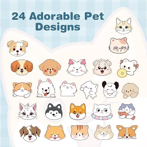 VENROCK Pimple Patches for face,24 Cute Pet Shapes 48 Count Hydrocolloid Acne Treatment for Covering Zits & Blemishes Spot for Kids & Adults, with Salicylic Acid, Tea Tree Oil, Centella Asiatica Oil thumbnail 2