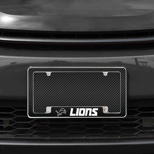 Rico Industries NFL Football Black 12" x 6" Chrome All Over Automotive License Plate Frame for Car/Truck/SUV thumbnail 2
